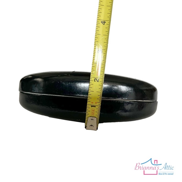 Roberto Cavealli Case Sunglasses Eye Glass Black Leather Hardshell Clamshell - Picture 7 of 7